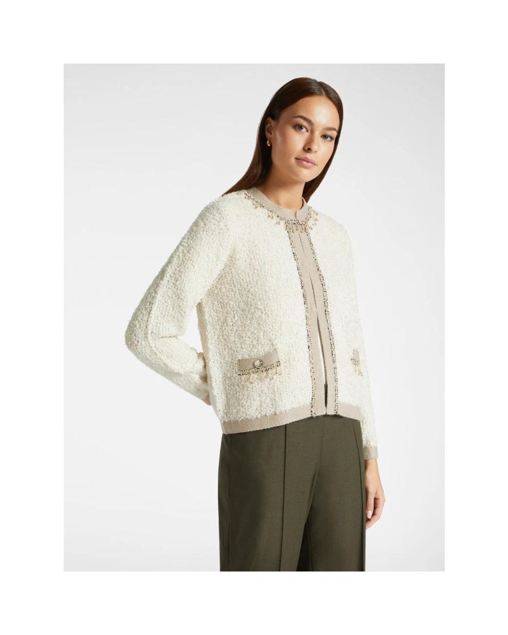 Elena Miro White Cardigans