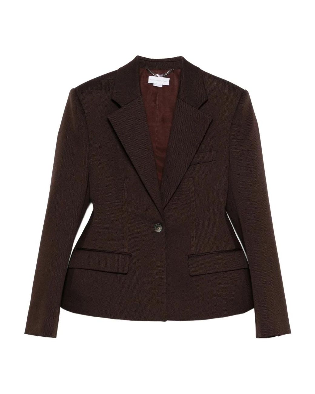 Stella McCartney Jassen ,Rood ,Tailoring Moulded Blazer in het Black