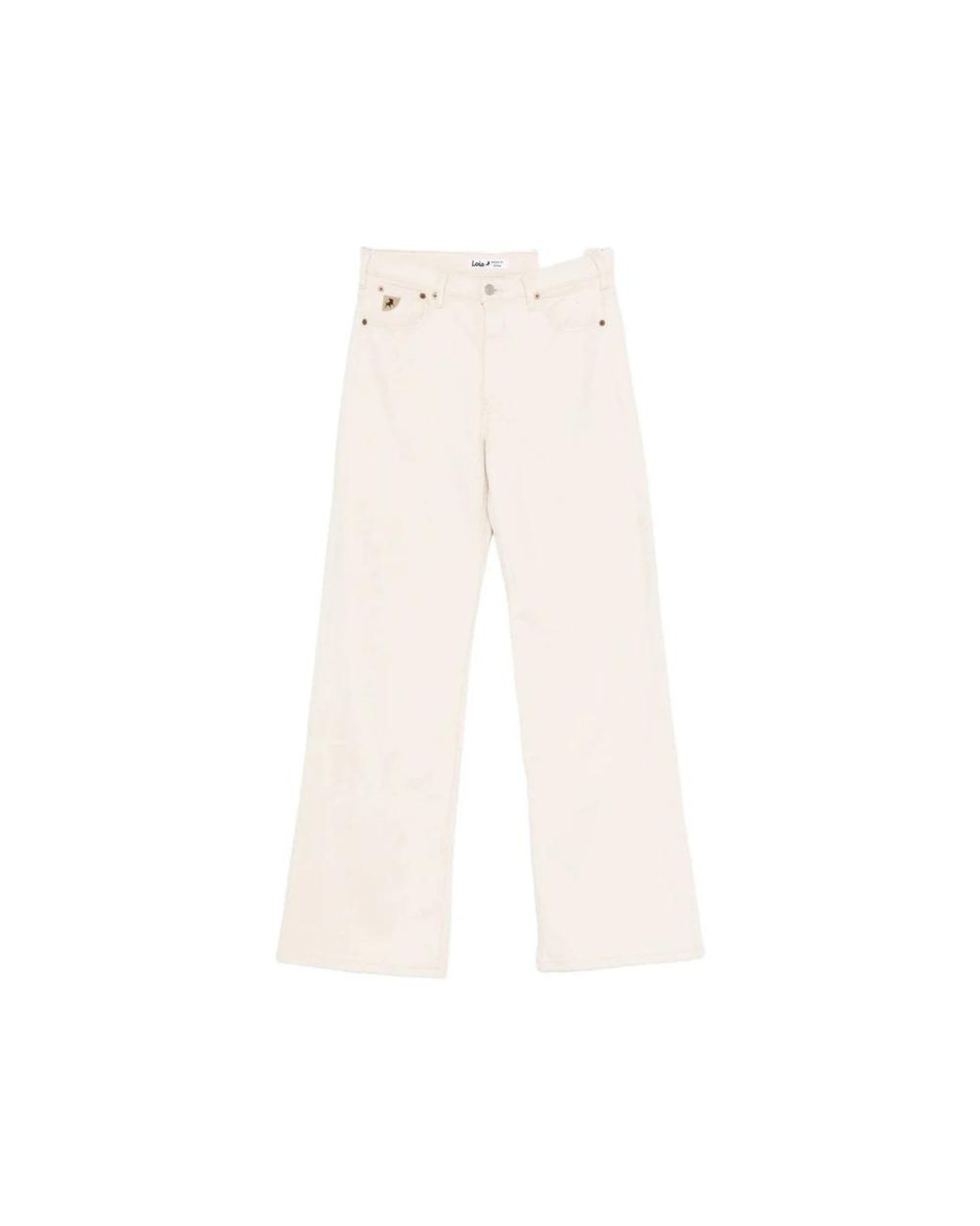 Lois White Straight Fit Jeans