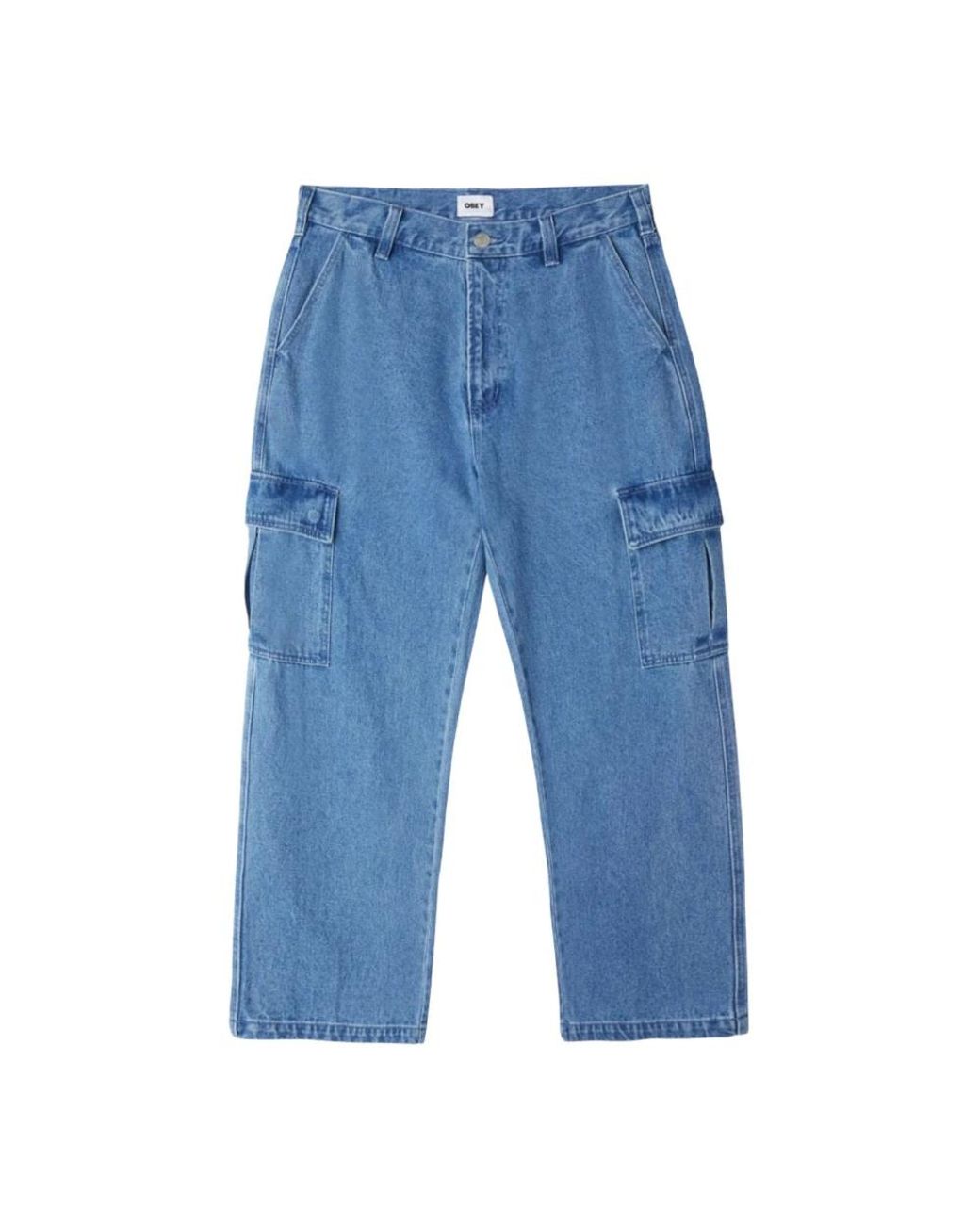 Obey Blue Loose Fit Jeans for men