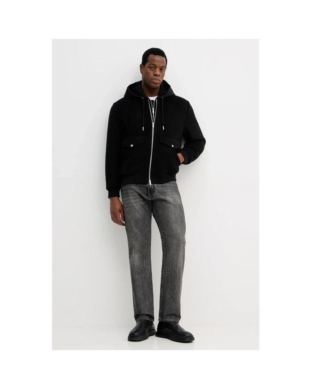Zip-Throughs Moose Knuckles de hombre de color Black