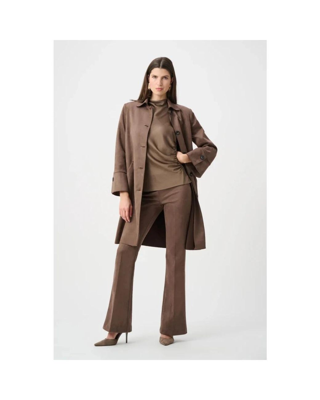 Joseph Ribkoff Brown Wide Trousers
