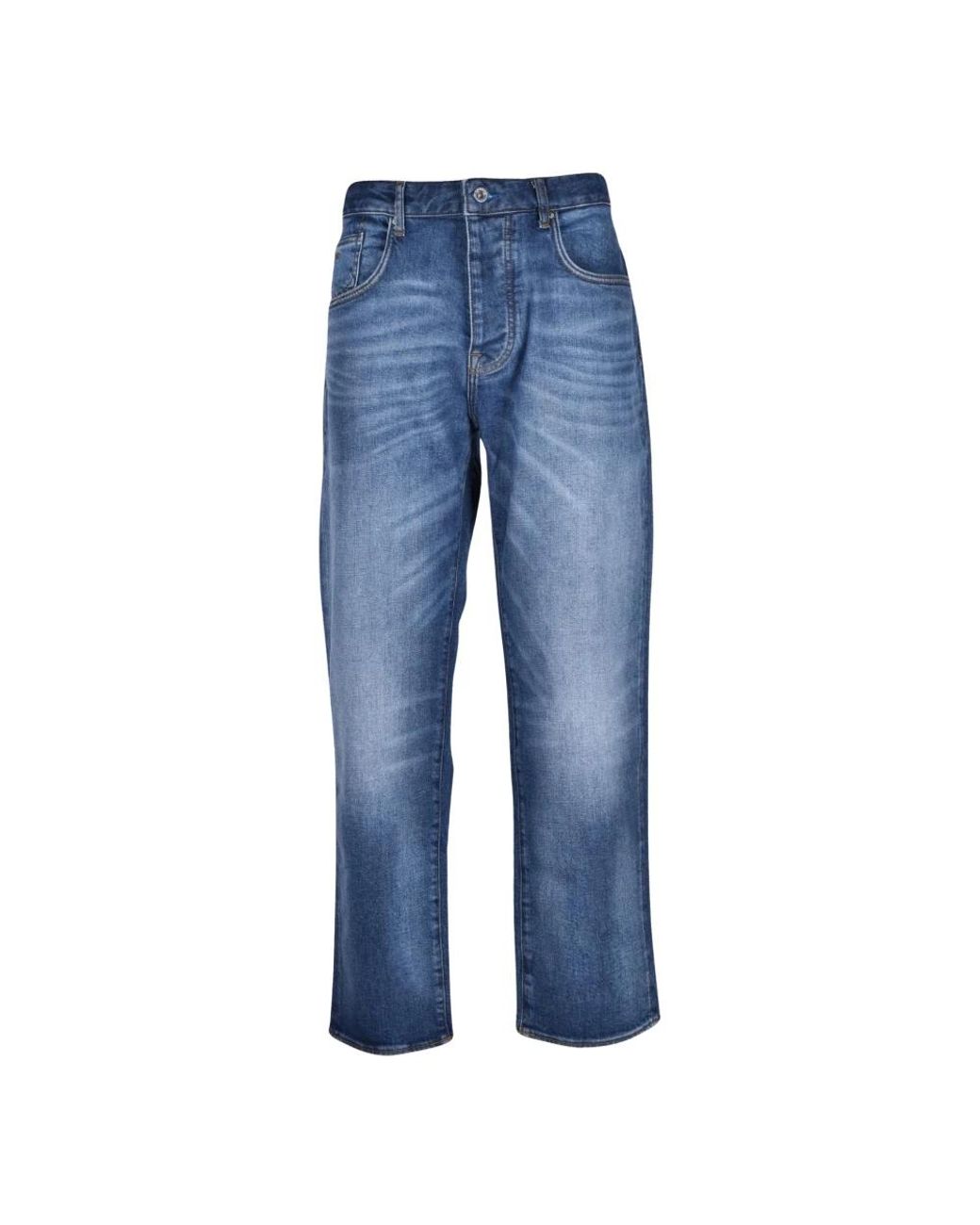 ARMANI EXCHANGE Blue Straight Fit Jeans for men