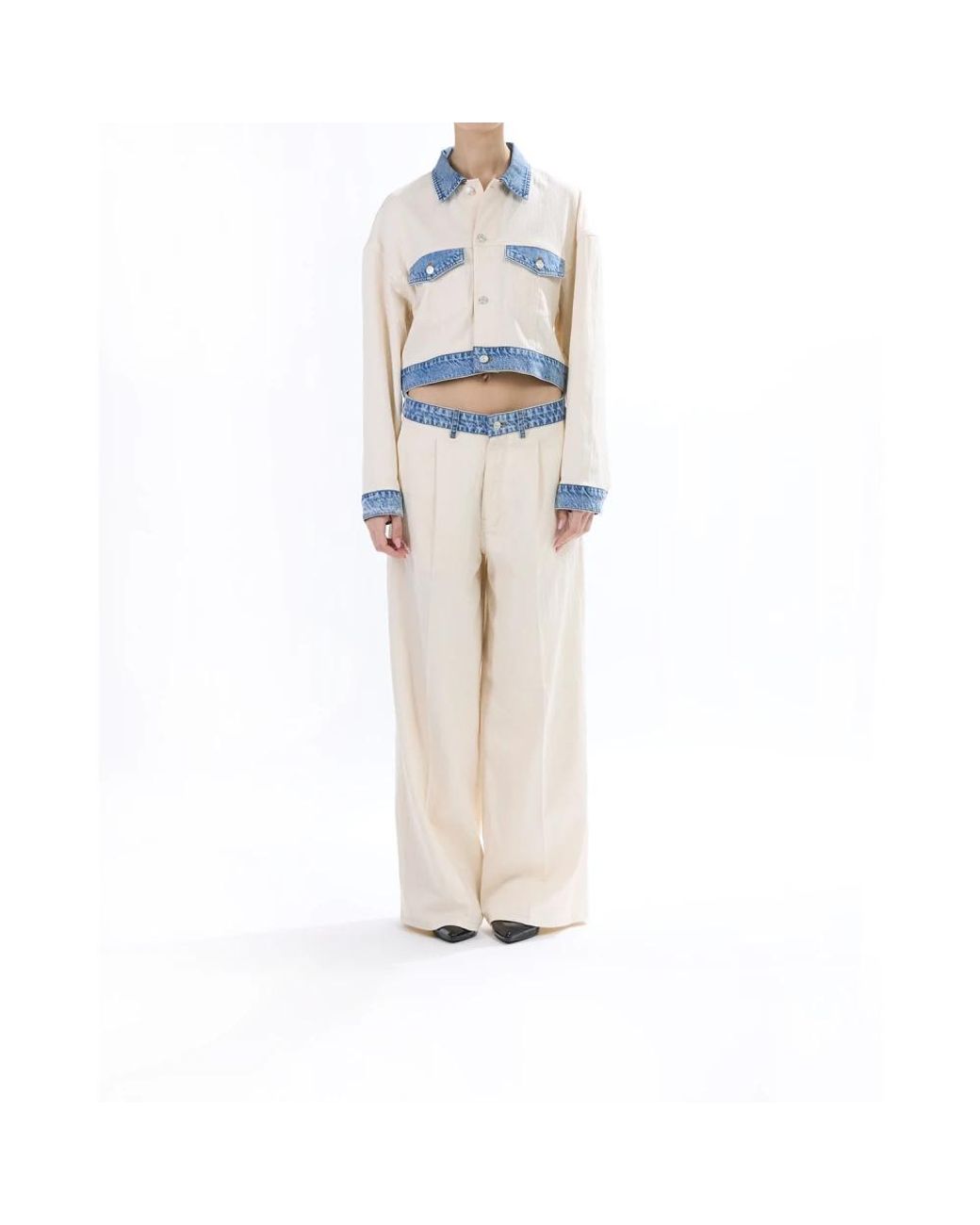 Denim Jackets Moschino de color White