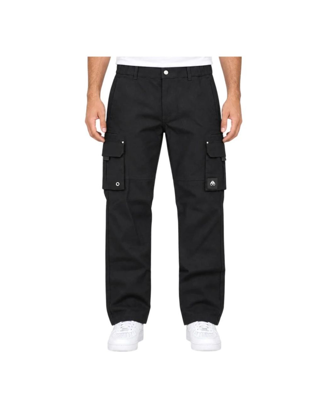 Moose Knuckles Blue Straight Trousers for men