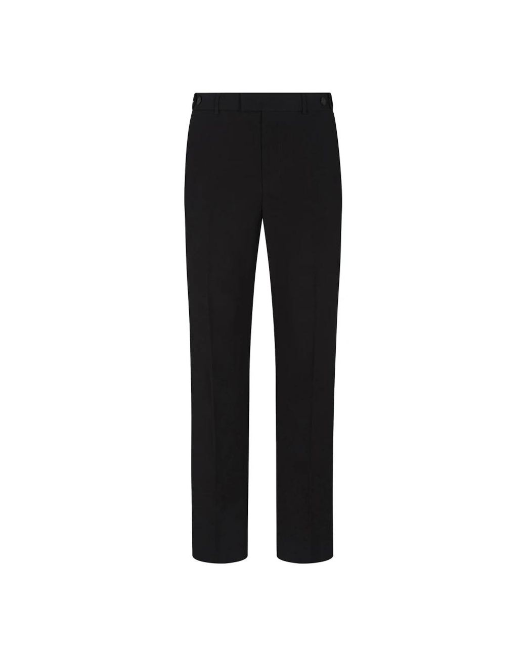 Emporio Armani Black Straight Trousers for men