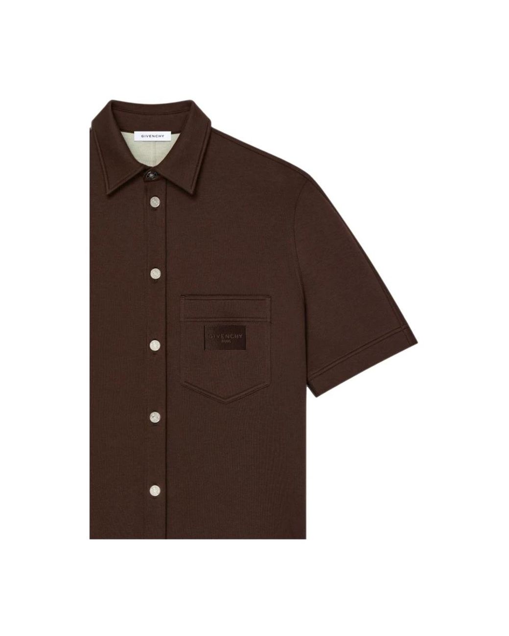 Givenchy Brown Short Sleeve Shirts for men