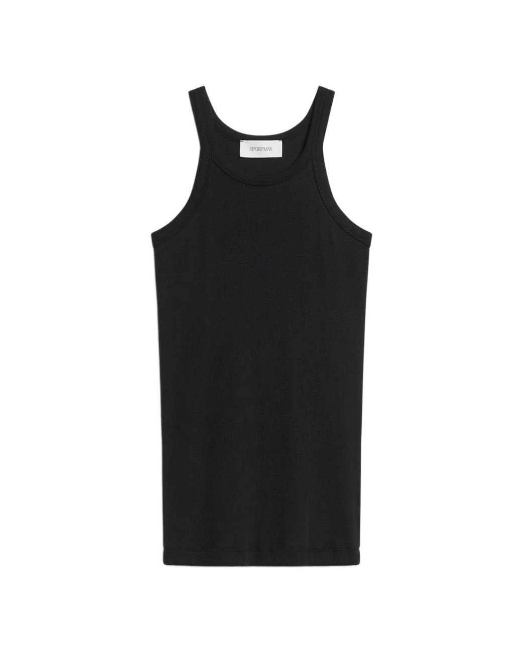 Sportmax Black Sleeveless Tops