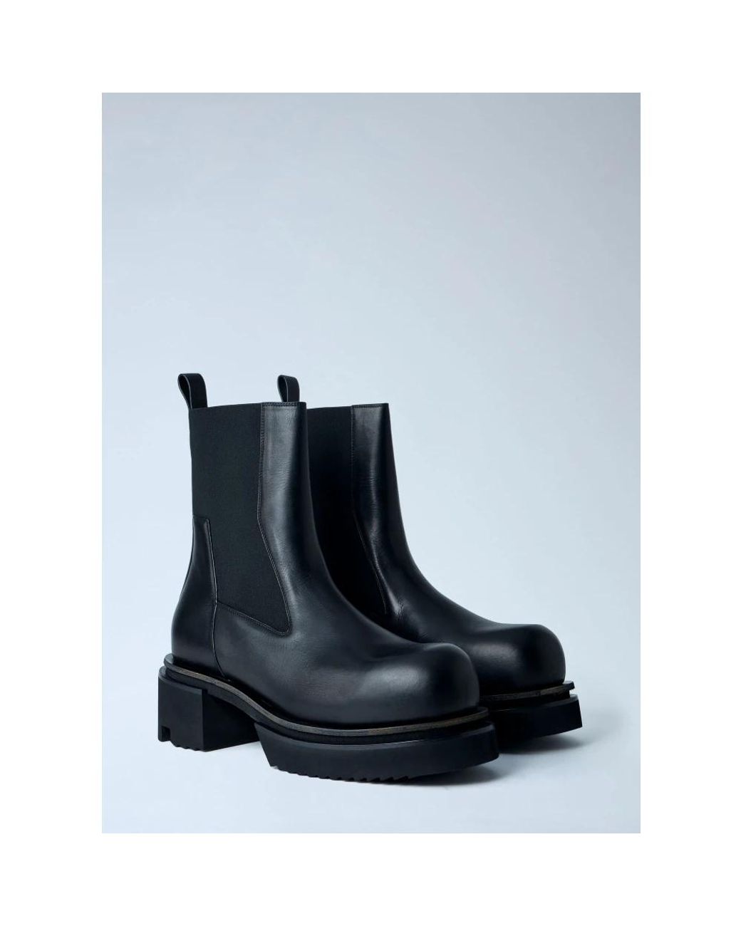 Rick Owens Blue Chelsea Boots for men