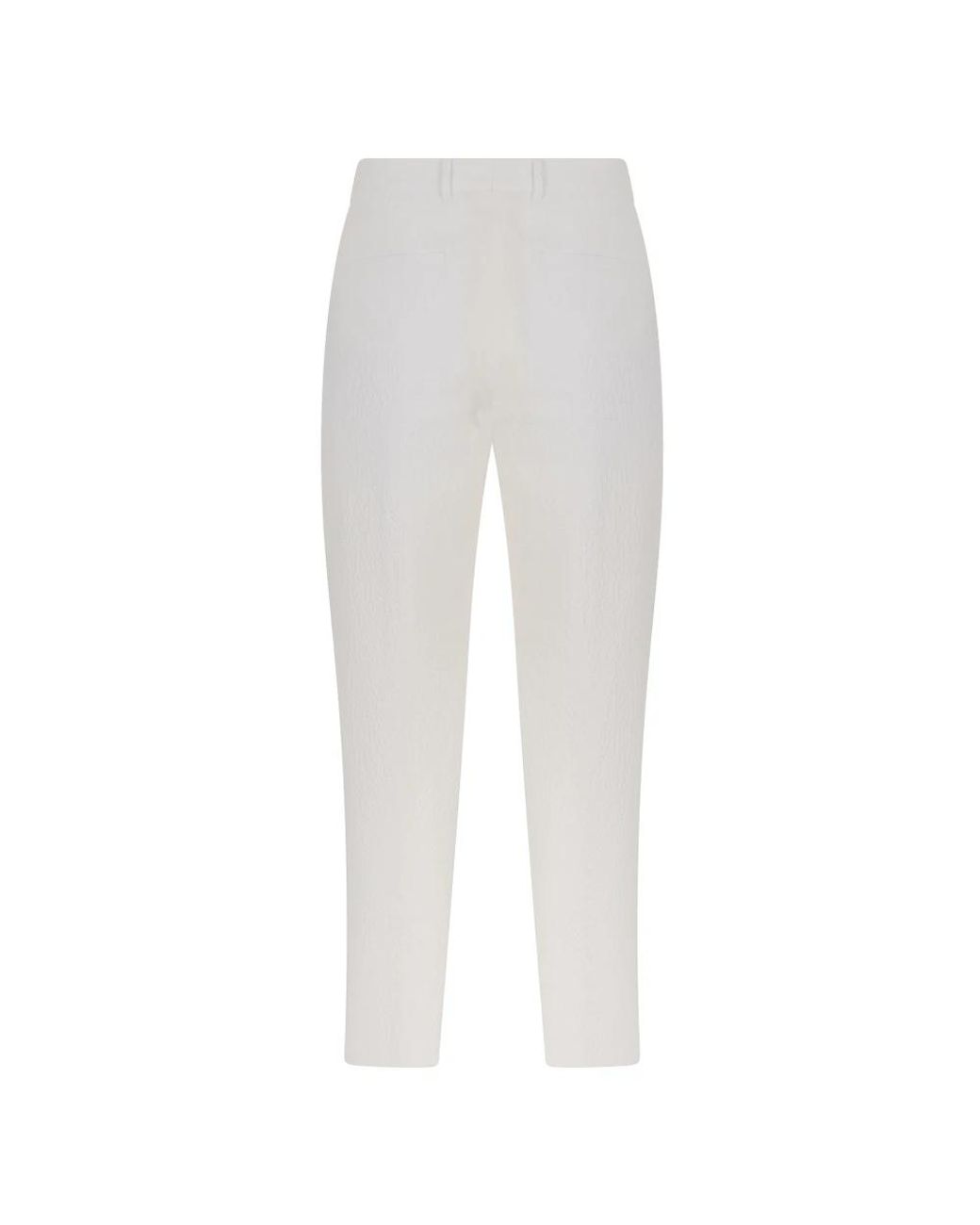 Boss White Slim-Fit Trousers for men