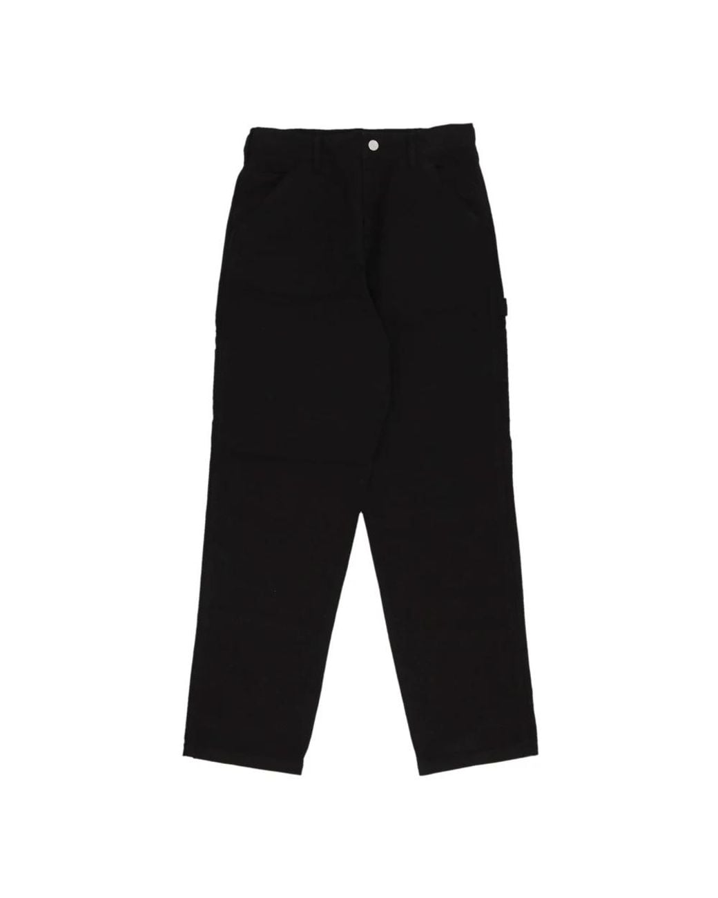 Iuter Black Straight Trousers for men