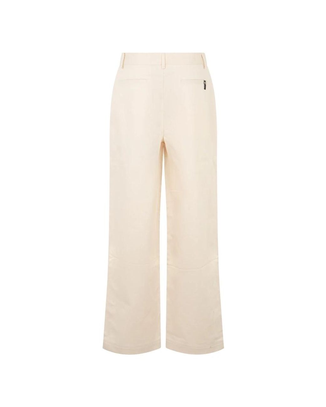 Palm Angels Natural Wide Trousers for men