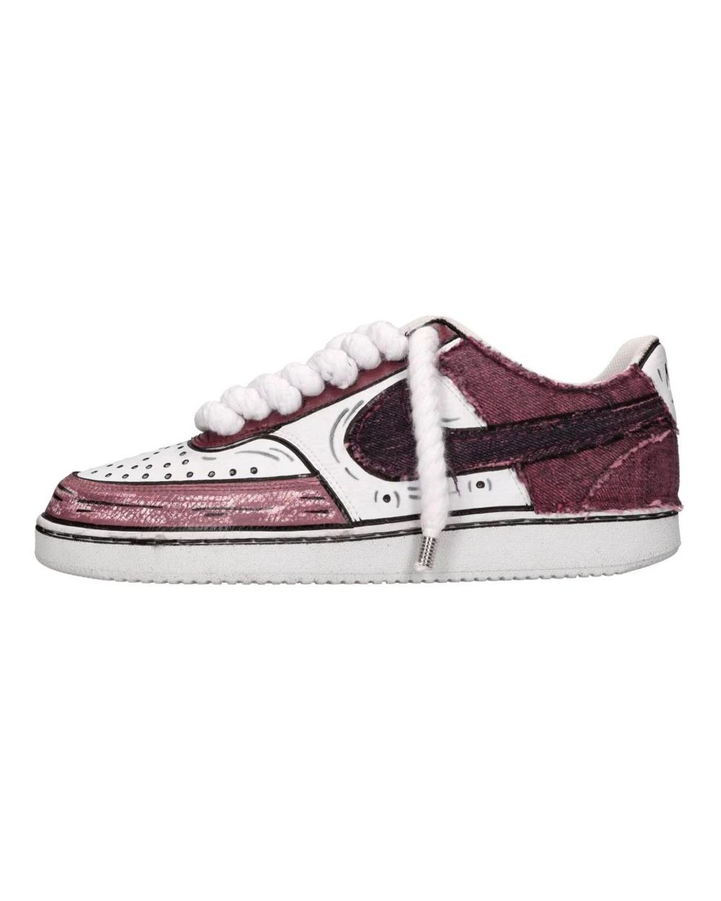 Seddy's Schoenen ,Veelkleurig ,Leer Nike Sneakers Multi Kleur in het Red voor heren