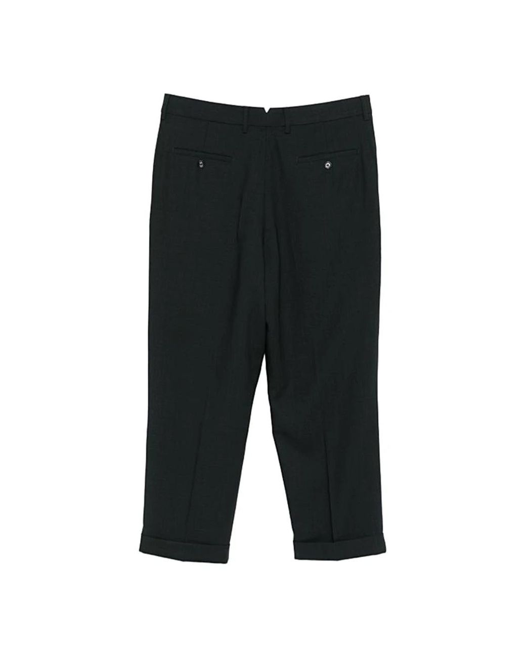 AMI Black Wide Trousers for men