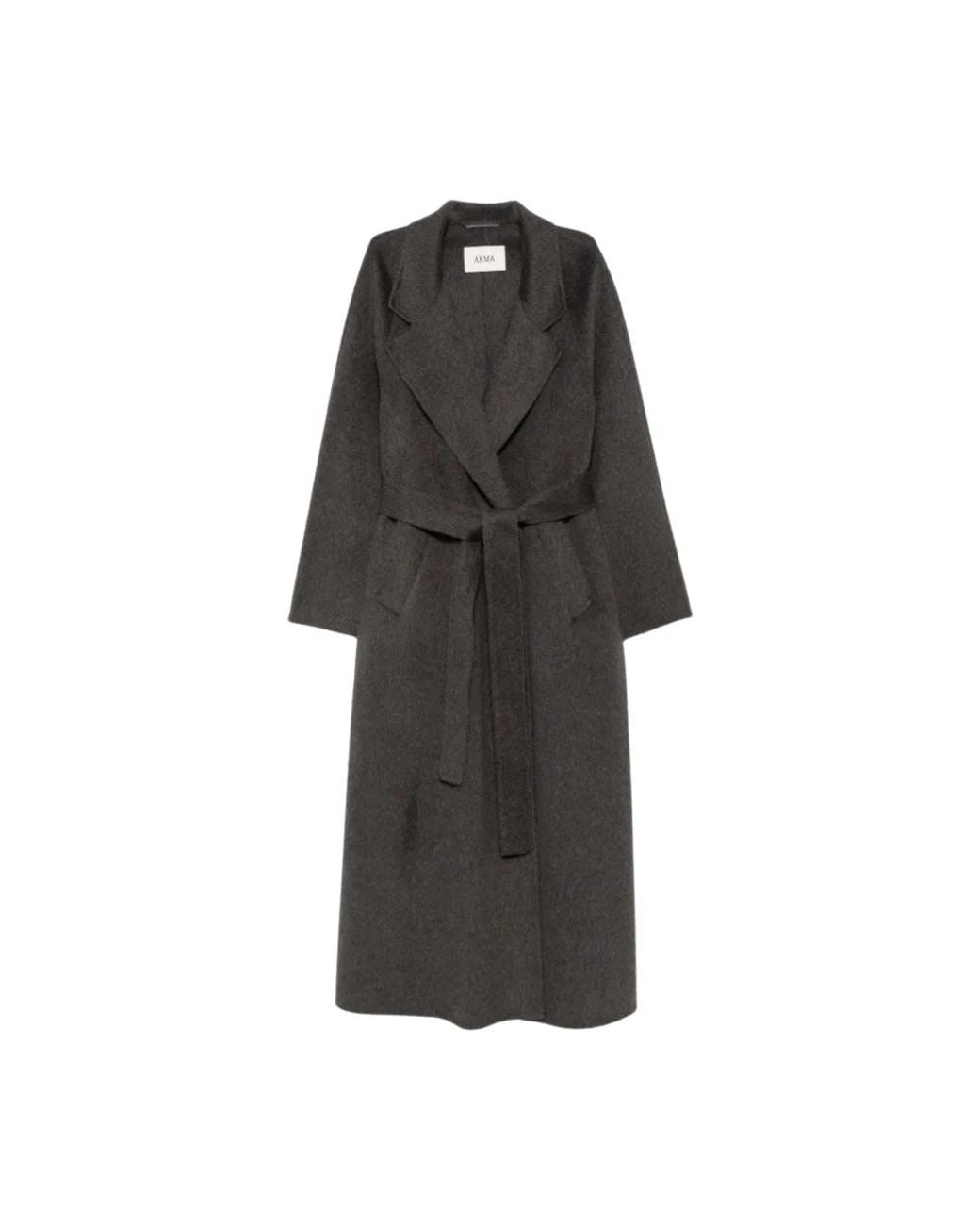 Arma Black Belted Coats