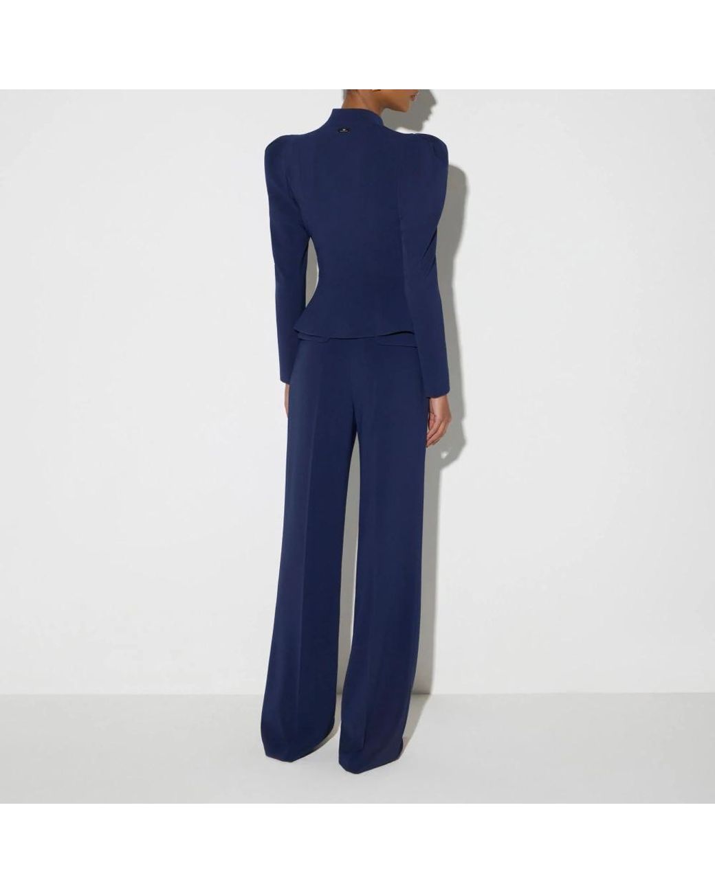 Elisabetta Franchi Blue Wide Trousers