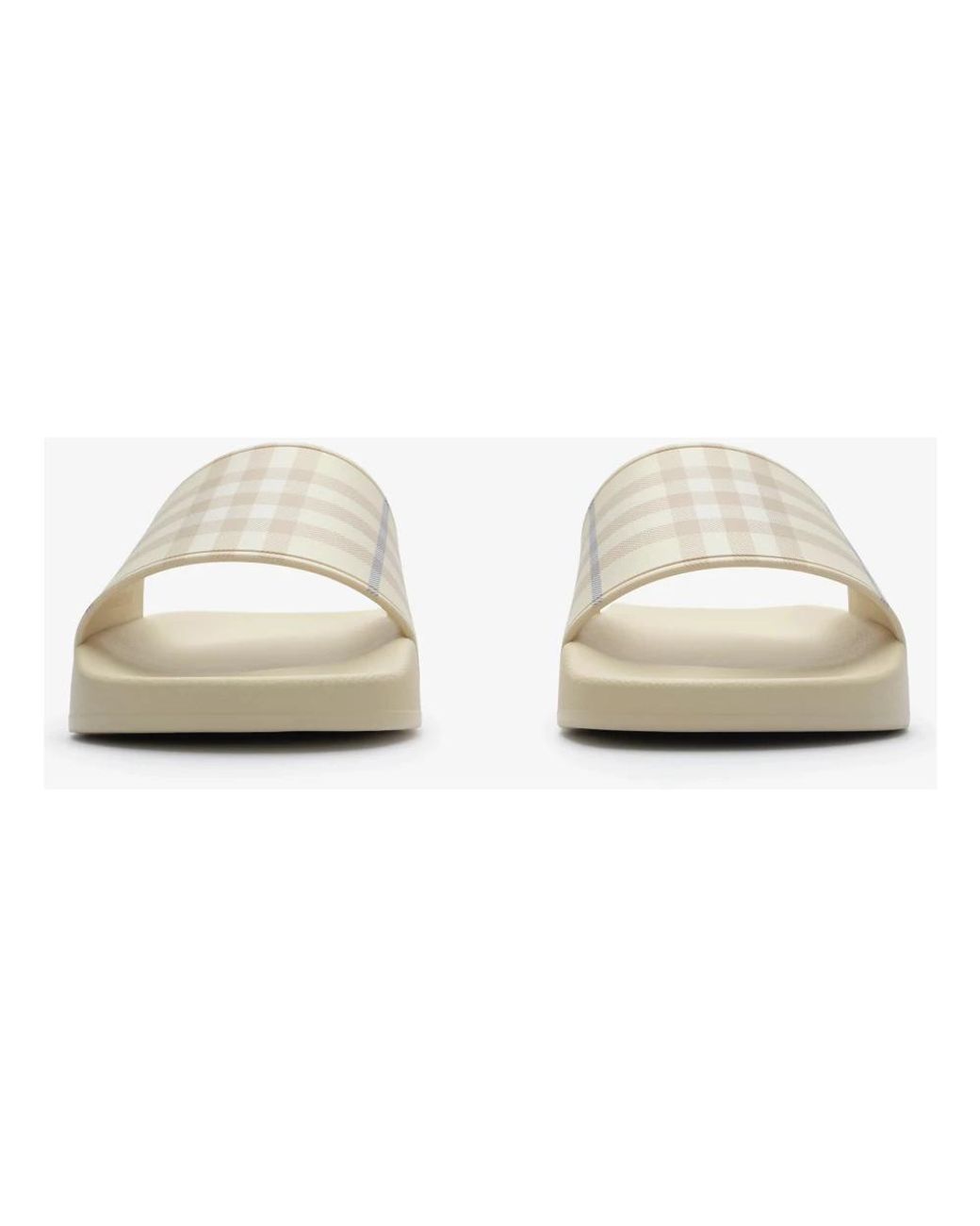 Burberry White Sliders