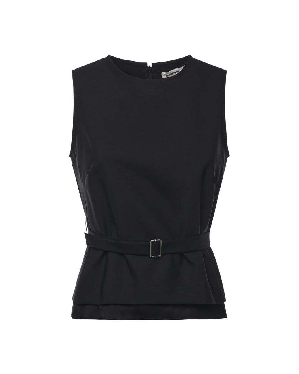 Ottod'Ame Black Sleeveless Tops