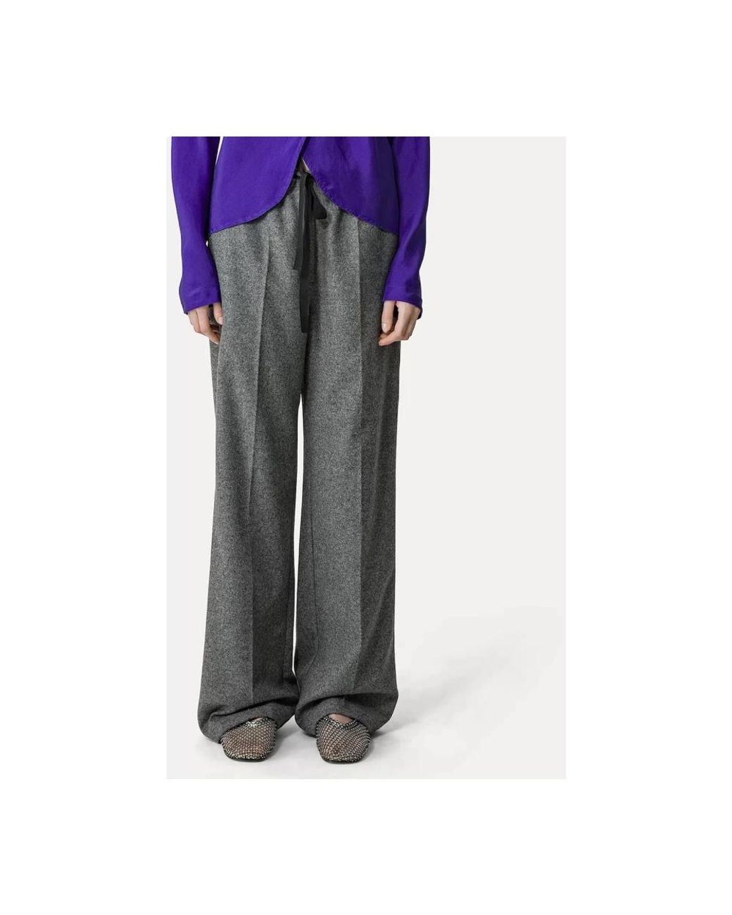 Forte_forte Gray Wide Trousers