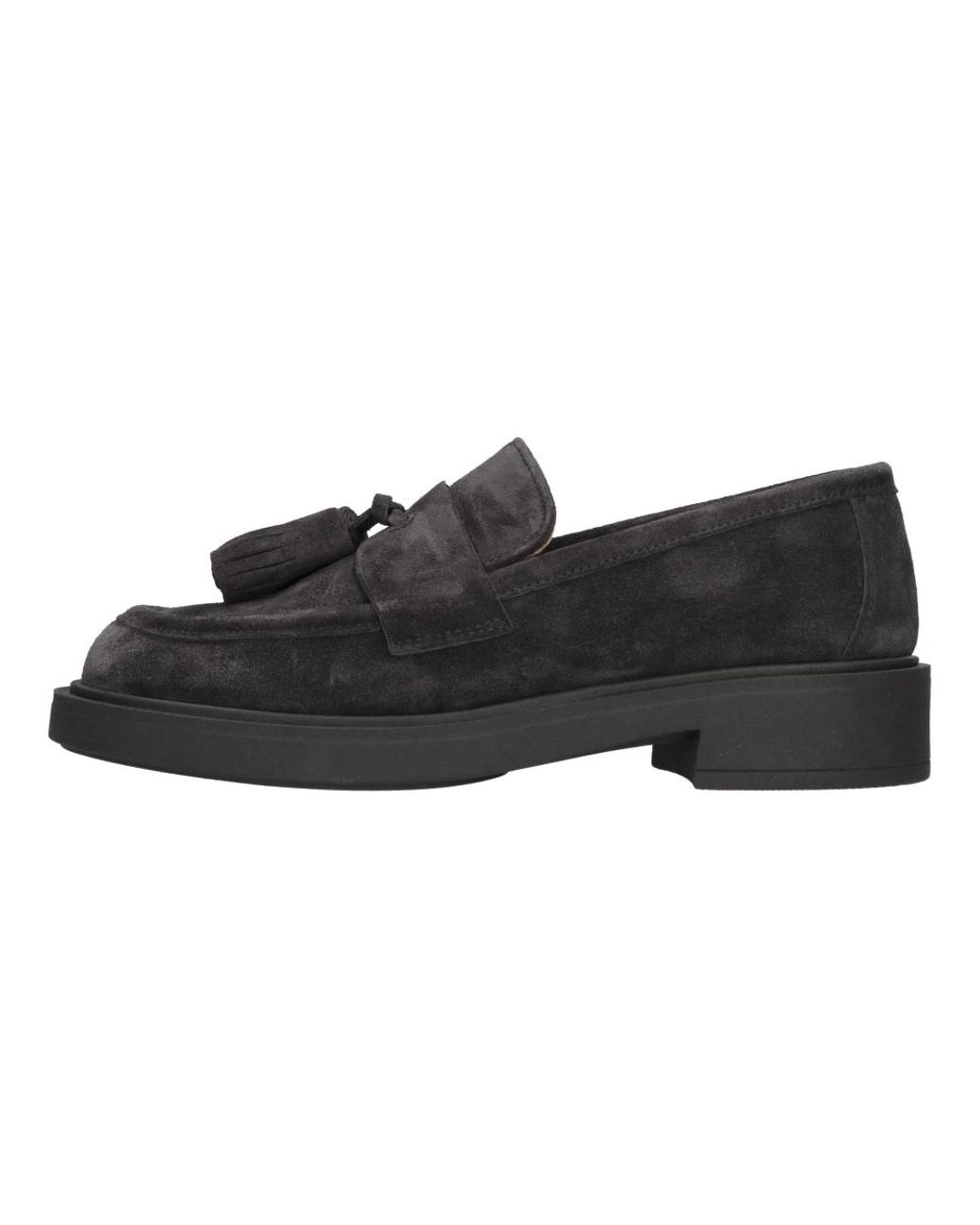 Frau Black Wildleder-Mokassins