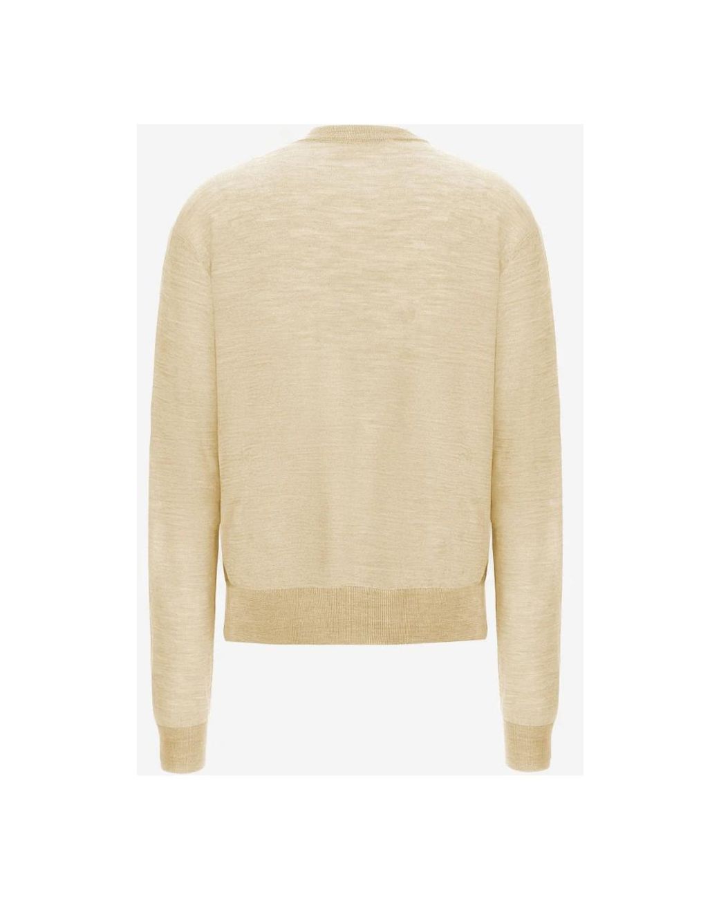 Jil Sander Natural Round-Neck Knitwear