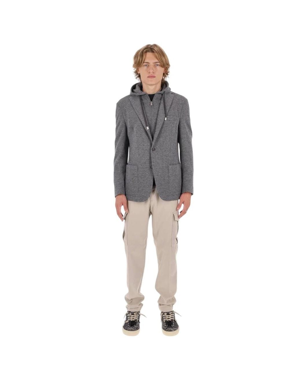 Eleventy Gray Blazers for men