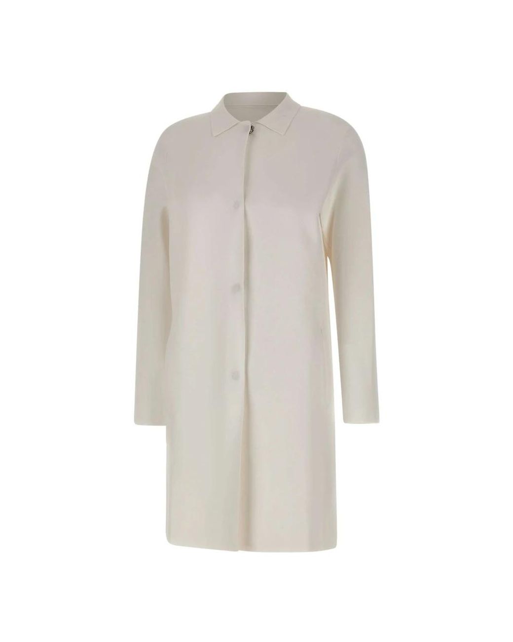 Kangra White Single-Breasted Coats