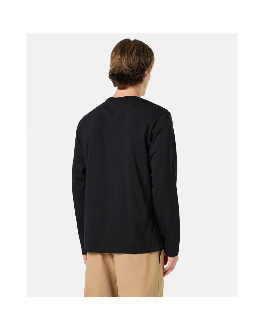 Iceberg Black Long Sleeve T-Shirts for men