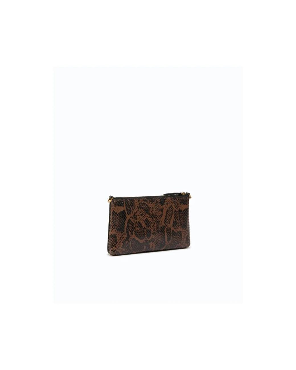 Clutches di Pinko in Brown
