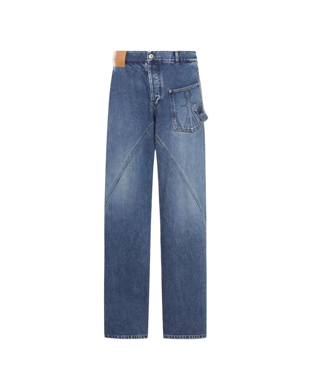 J.W. Anderson Blue Straight Fit Jeans for men