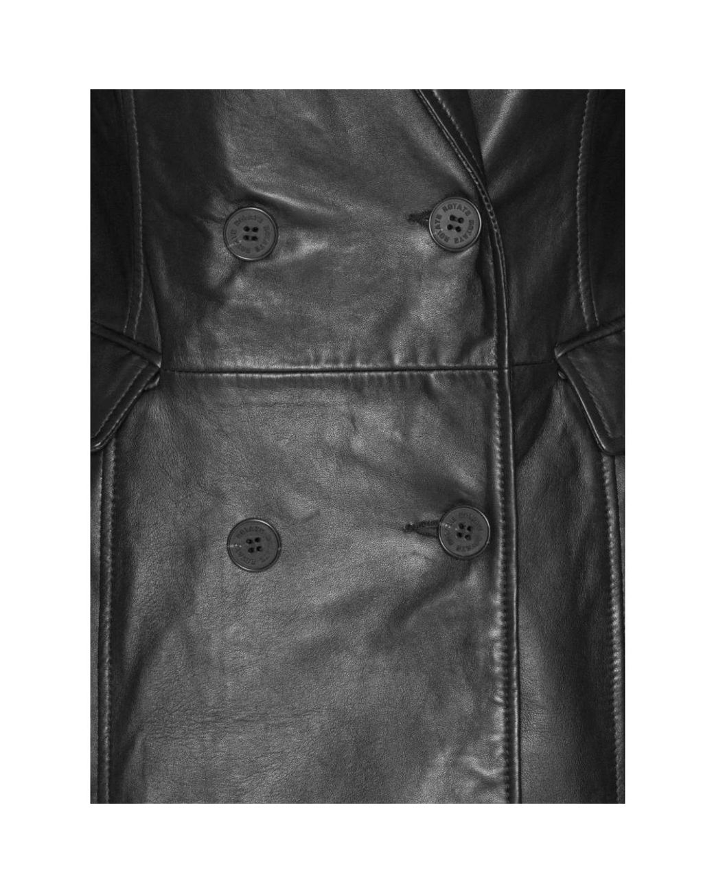 ROTATE BIRGER CHRISTENSEN Black Double-Breasted Coats