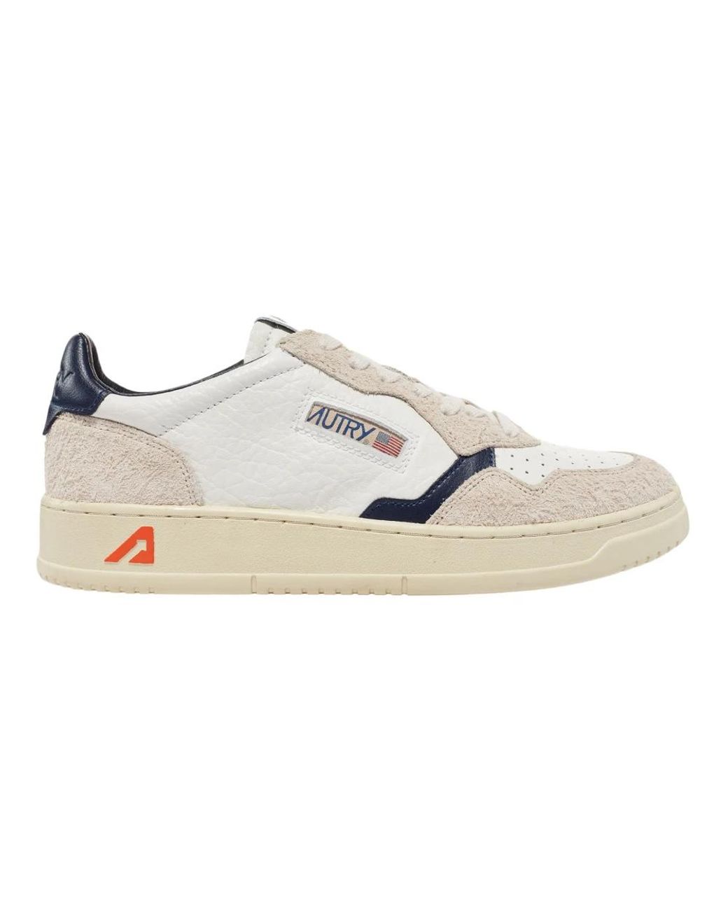 Autry Schoenen ,Veelkleurig ,Katoen Medalist Sneakers in het White