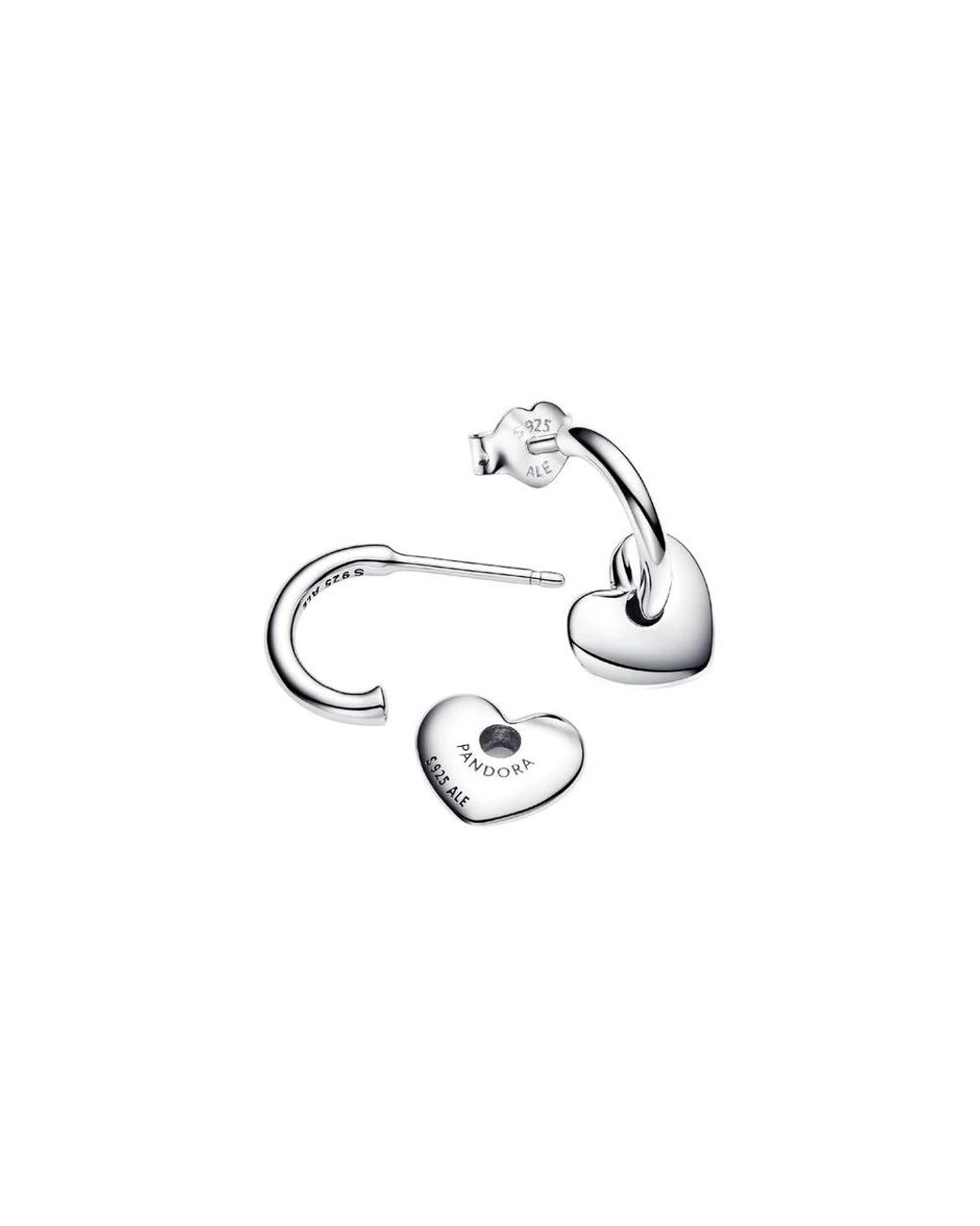 Pandora White Earrings