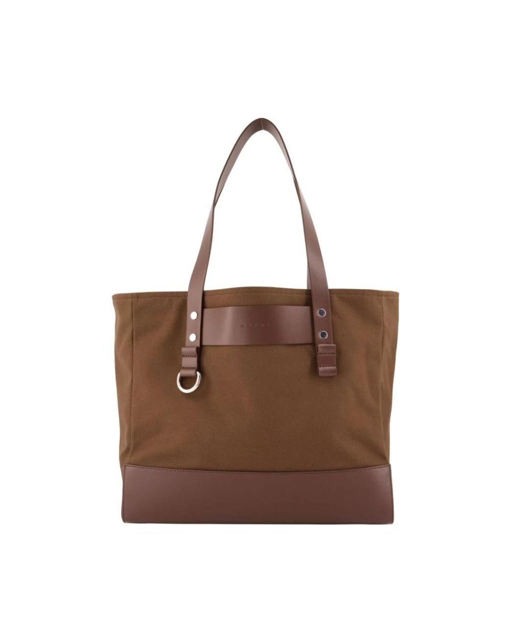 Marni Canvas Tote Bag in Brown für Herren