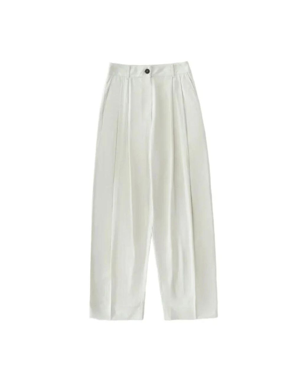 Studio Nicholson White Wide Trousers