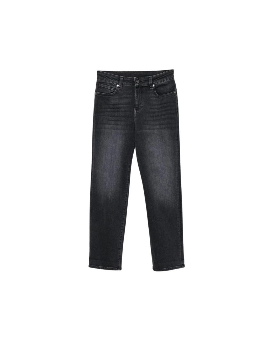Liu Jo Gray Straight Fit Jeans
