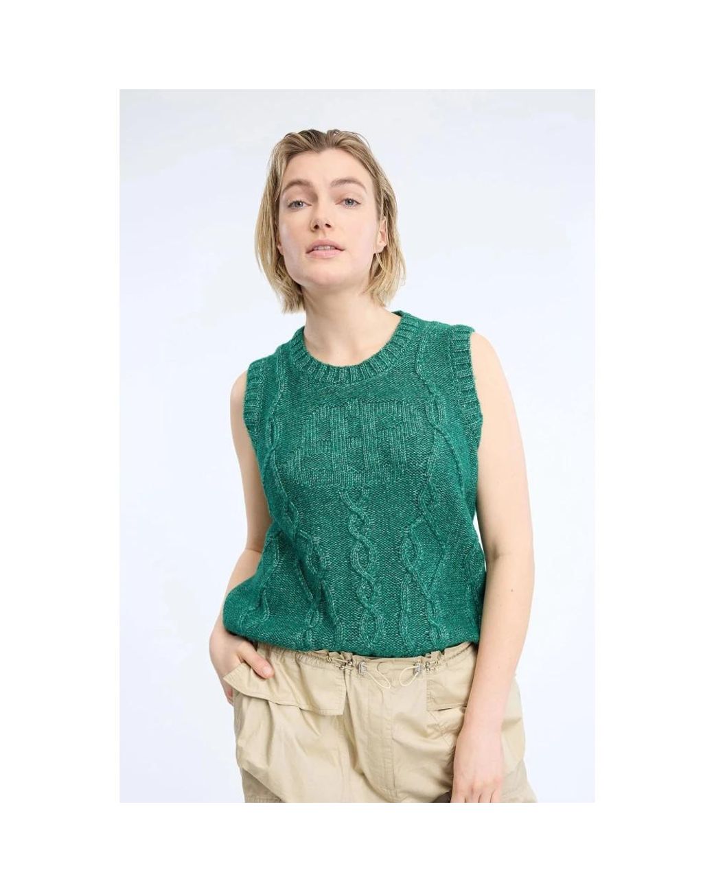 Munthe Green Round-Neck Knitwear