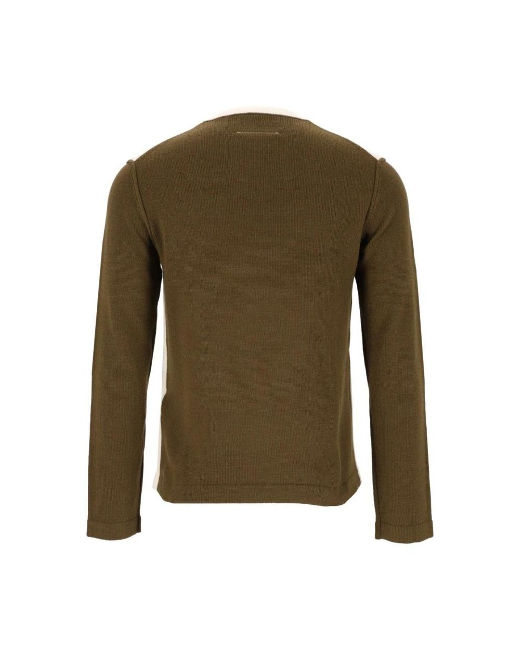 MM6 by Maison Margiela Green Round-Neck Knitwear for men