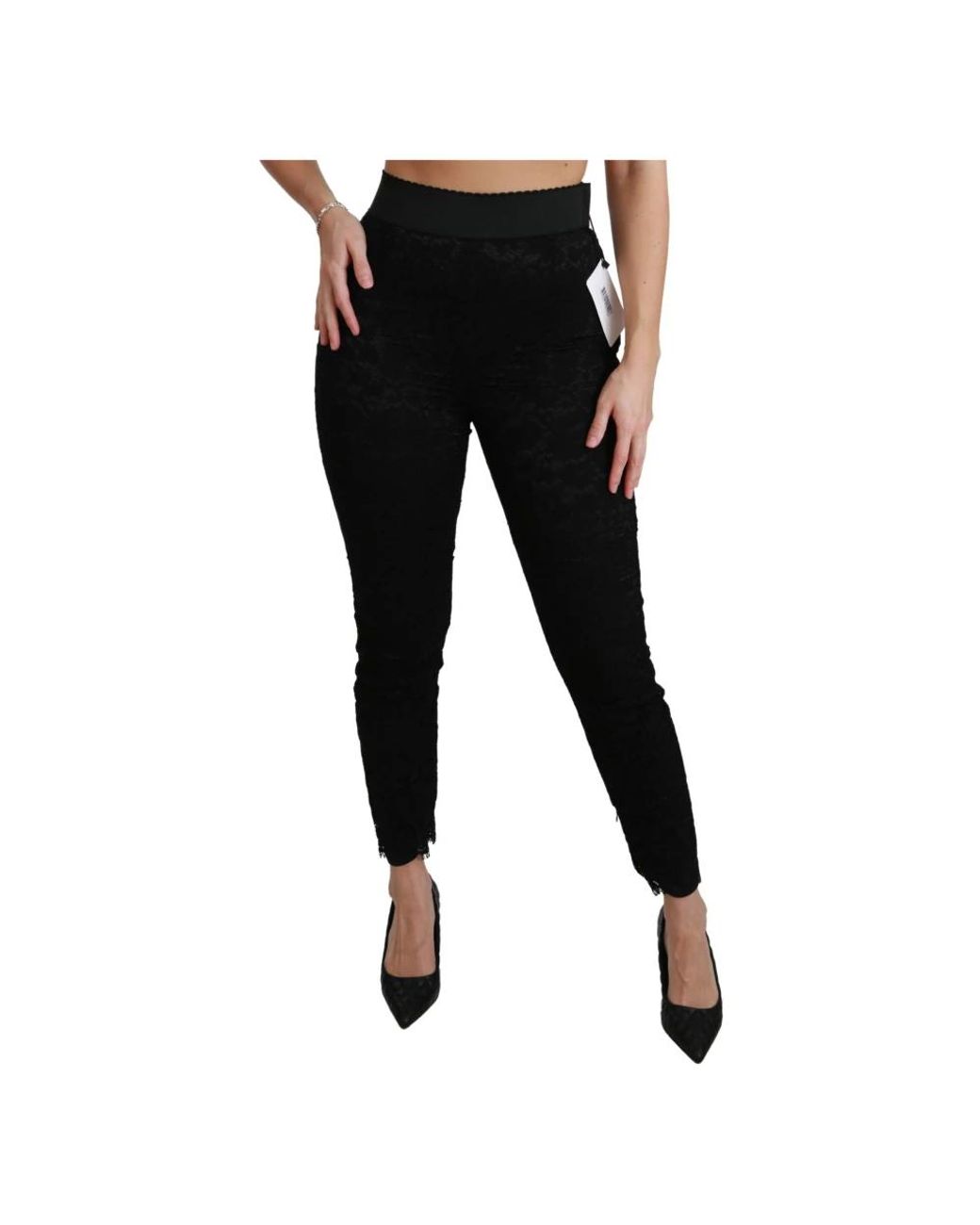 Dolce & Gabbana Black Slim-Fit Trousers