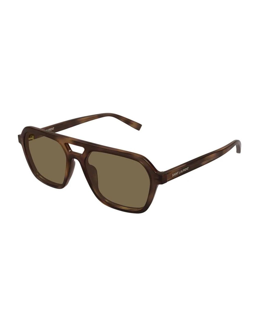Saint Laurent Brown S Sl 905 Aviator Sunglasses