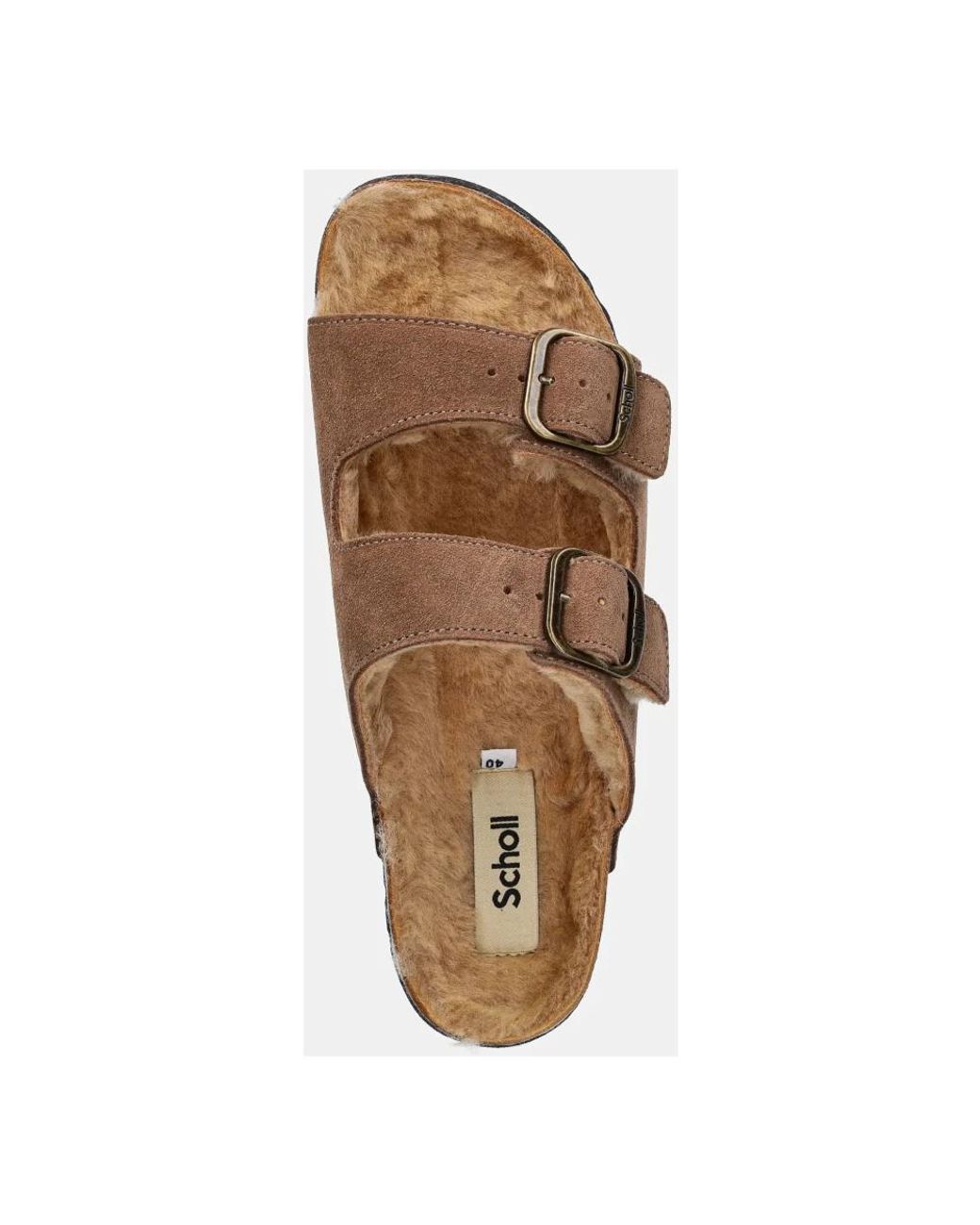 Sliders Scholl en coloris Brown