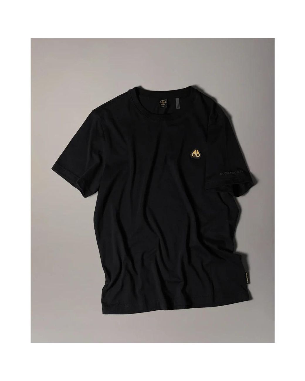 Moose Knuckles Crescent Tee in Black für Herren