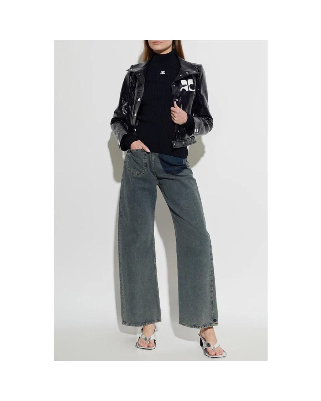 Courreges Blue Turtlenecks