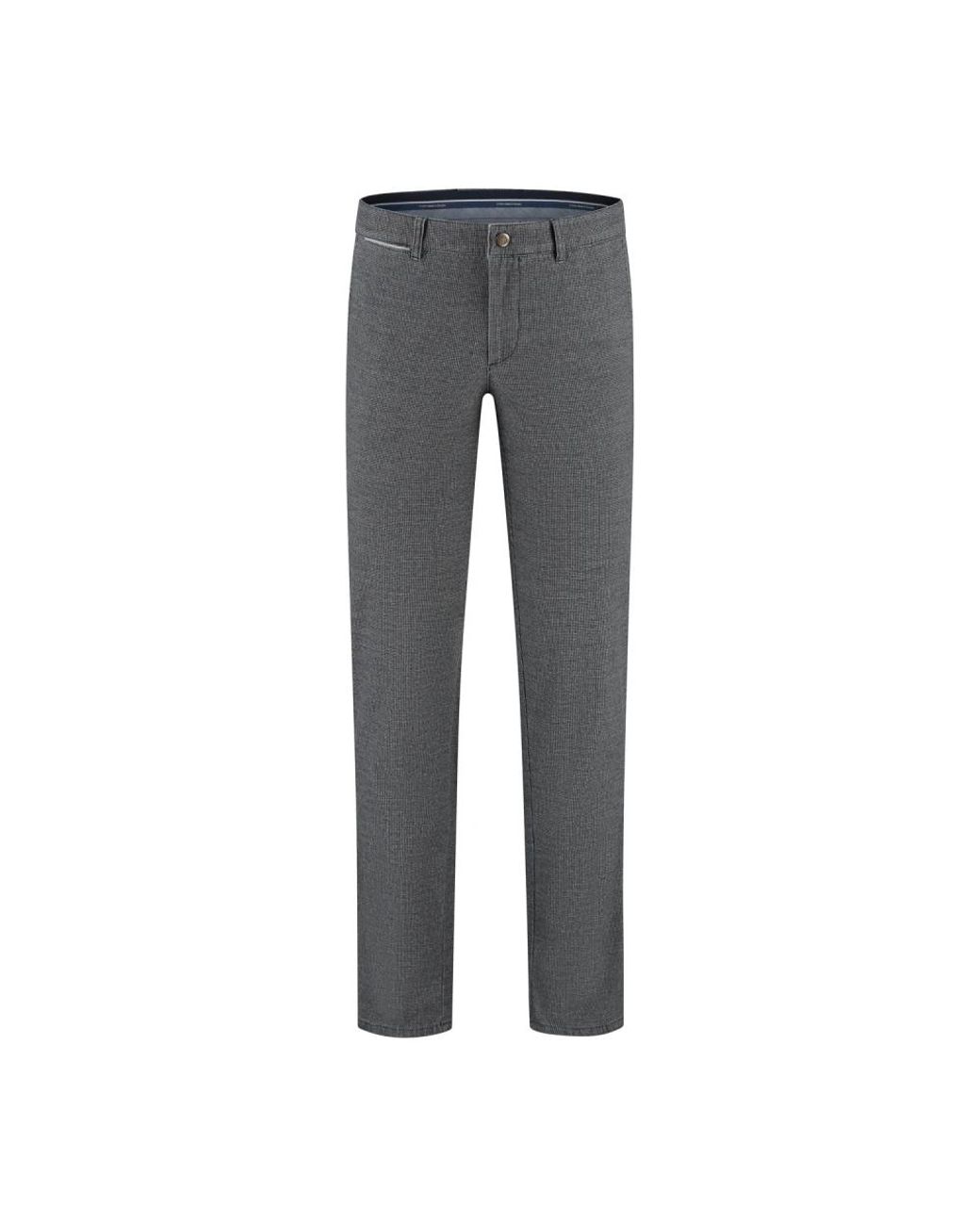 Com4 Broeken ,Grijs ,Leer Moderne Chino Broeken in het Gray voor heren