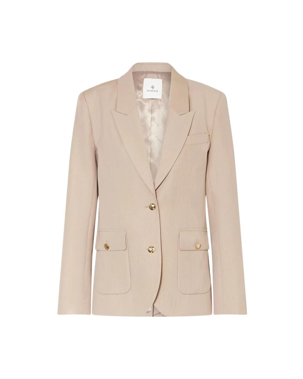 Anine Bing Jassen ,Wol Wollen Blazer in het Natural