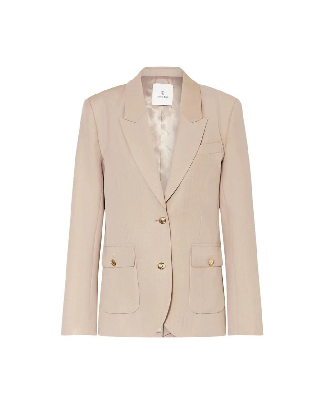 Anine Bing Jassen ,Wol Wollen Blazer in het Natural