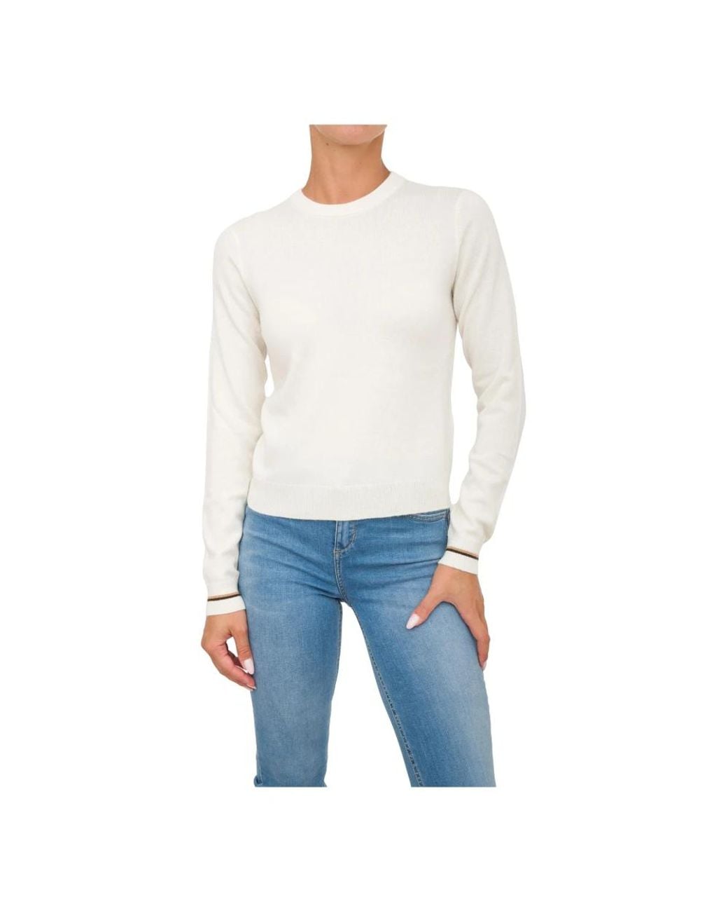 Marella Blue Round-Neck Knitwear