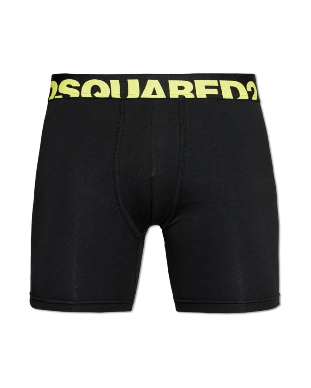 DSquared² Cotton Boxers With Logo in het Black voor heren