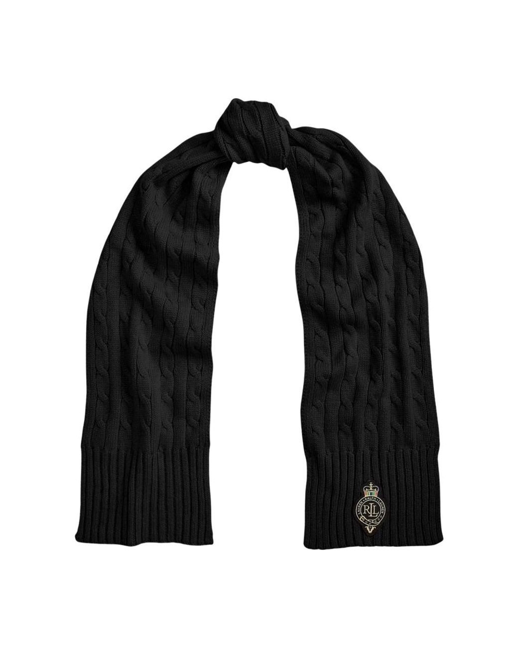 Ralph Lauren Winter Scarves in Black Lyst UK