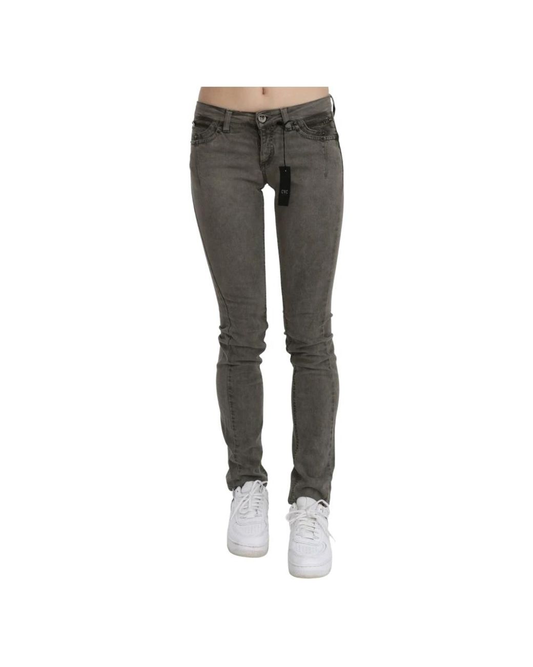 CoSTUME NATIONAL Gray Straight Fit Jeans